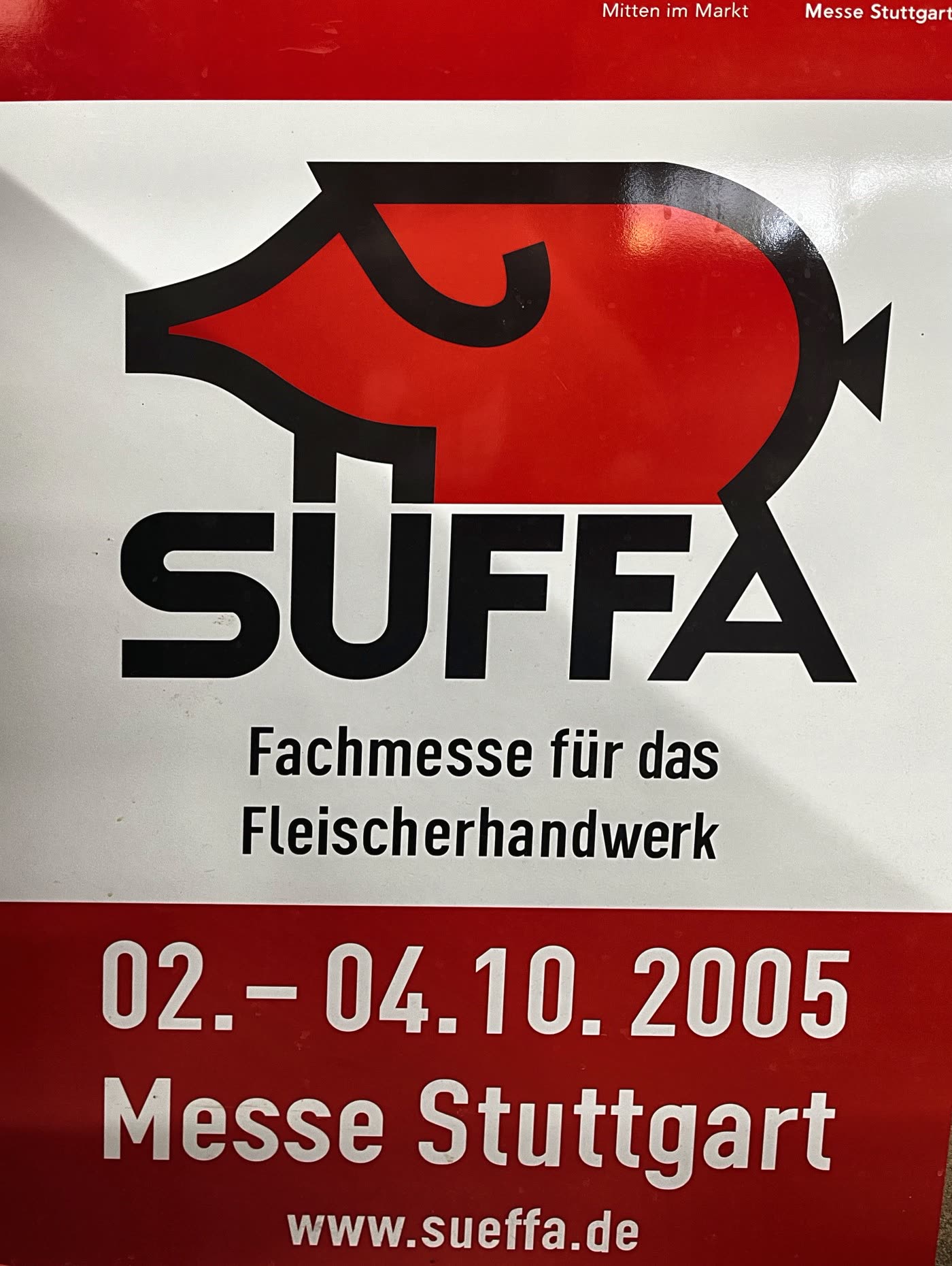SUFFA(ドイツ国際食肉加工見本市)金賞受賞の看板